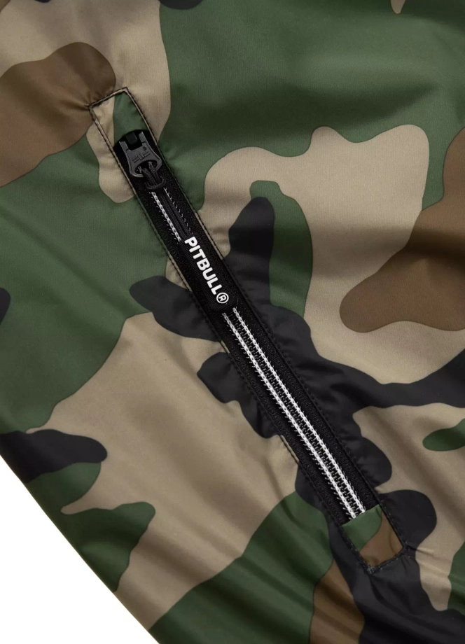 Kurtka męska wiosenna przejściowa Pit Bull Athletic Hilltop Nylon Jacket wiatrówka zielone camo