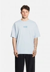 Koszulka męska t-shirt oversize Prosto Box 2.0 jasno niebieska