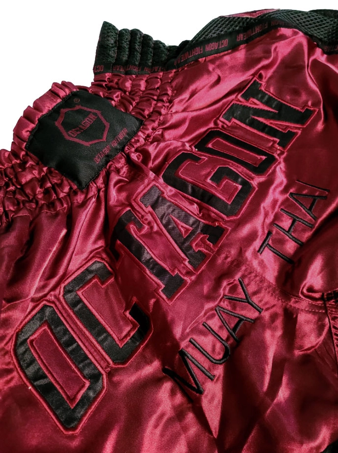 Spodenki Muay Thai Octagon Burgund bordowe