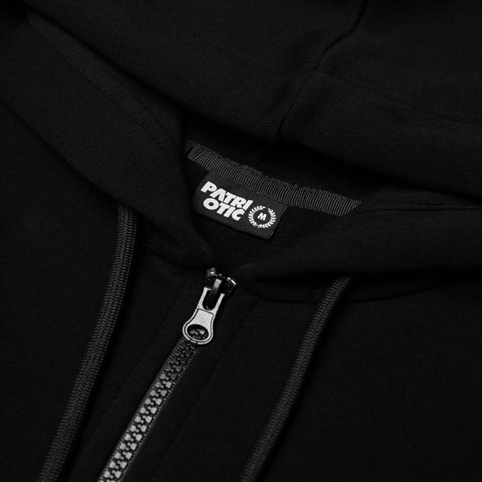 Bluza męska z kapturem Zip Patriotic CLS Mini App hooded czarna