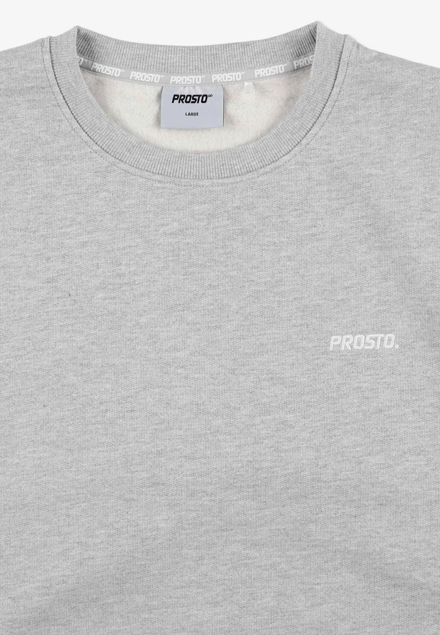 Bluza męska Prosto Infinity Logo crewneck szara