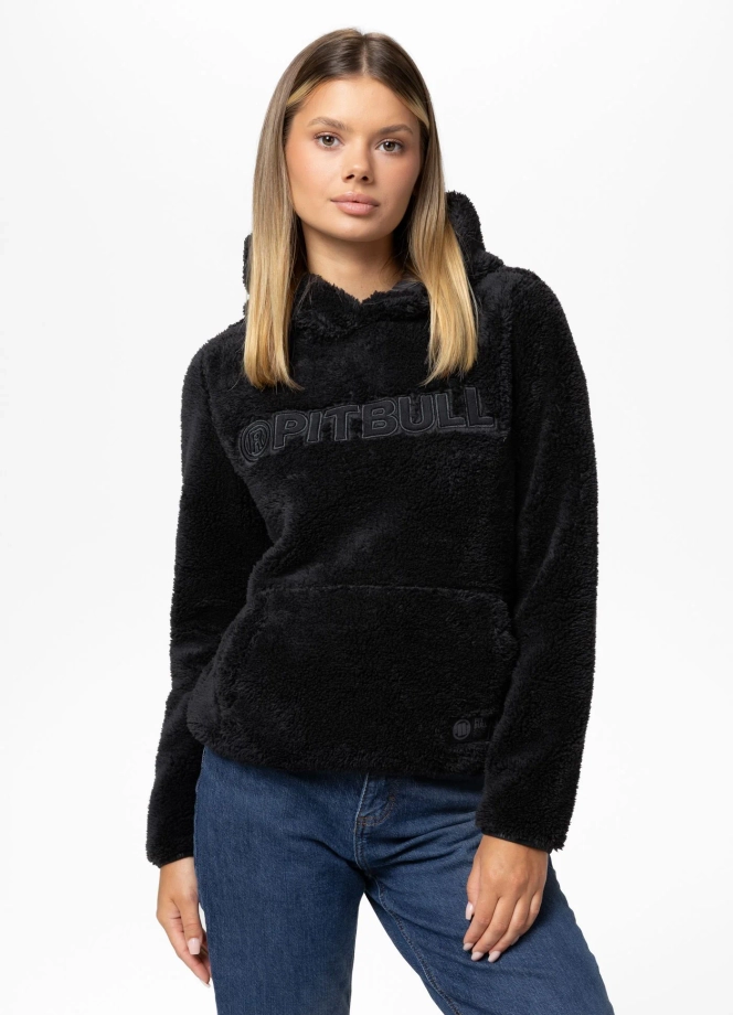 Bluza damska z kapturem Pitbull Aragona czarna