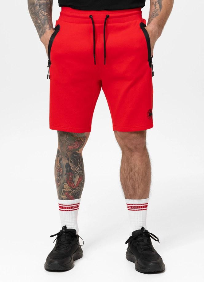 Spodenki szorty dresowe męskie Pitbull Dogwood czerwone