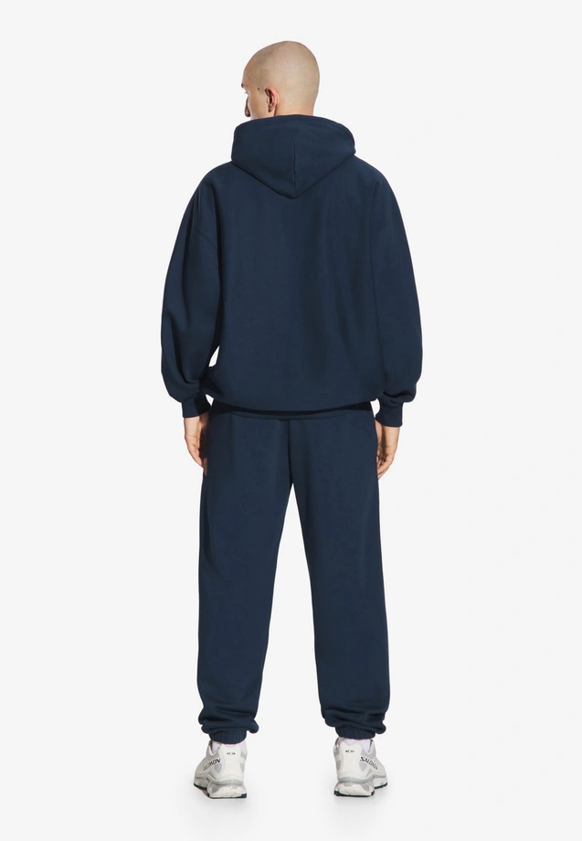 Bluza męska z kapturem oversize Prosto Chicago granatowa