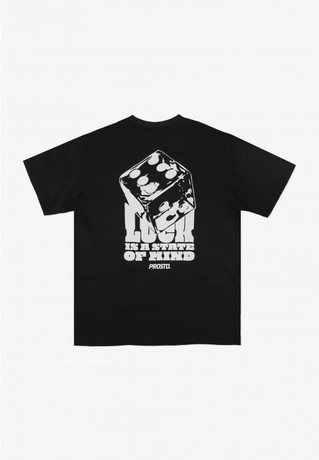 Koszulka męska t-shirt Prosto Luck czarna