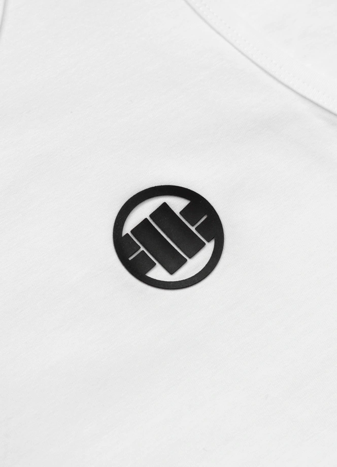 Koszulka męska tank top Pitbull Small Logo biała