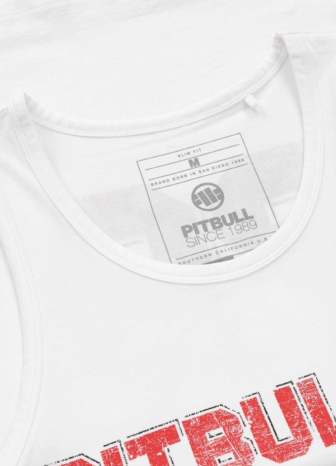 Koszulka męska tank top Pit Bull Pitbull Dog 89 25 biała