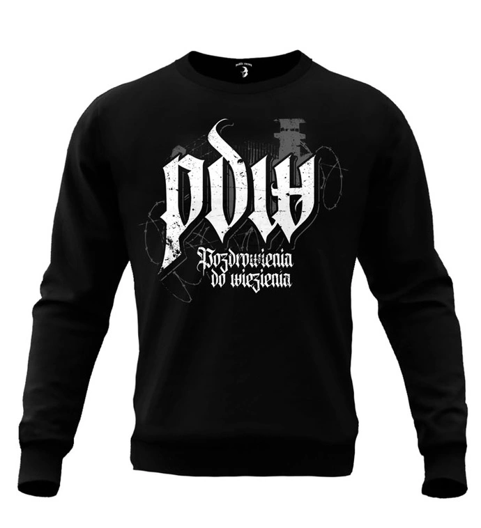 Bluza męska bez kaptura Public Enemy PDW crewneck czarna