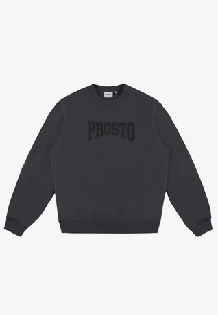 Bluza męska Prosto College crewneck czarna/grafitowa