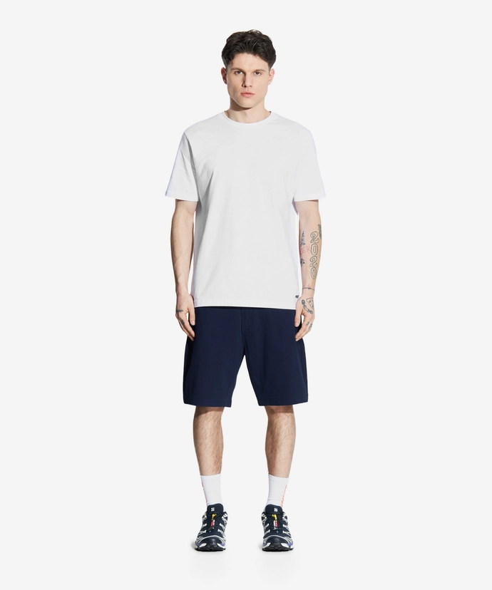 Spodenki męskie materiałowe chino Prosto Gleam granatowe