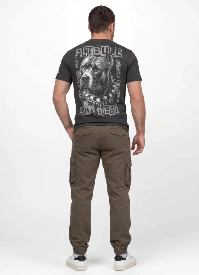 Koszulka męska T-Shirt Pitbull West Coast Blacky szary