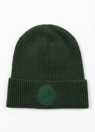 Czapka zimowa Pitbull Beanie San Diego CA ciemno zielona