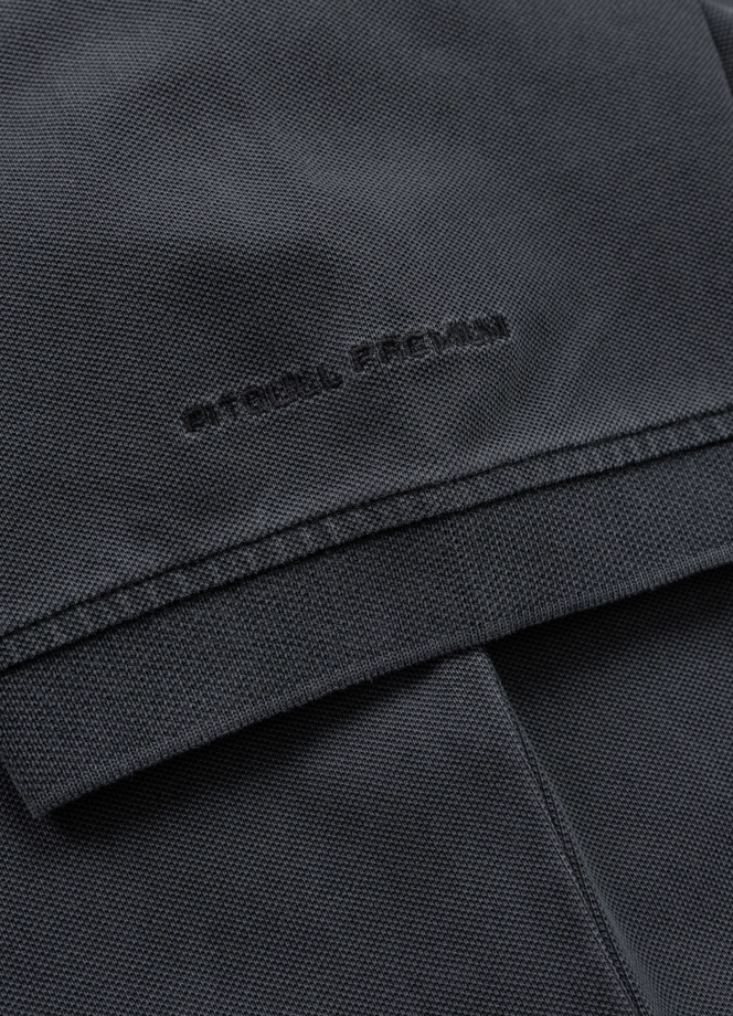 Koszulka męska Polo Pitbull Pique Small Logo Washed grafitowa