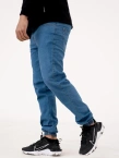 Spodnie męskie Jogger Jeans Jigga Wear Crown Medium Blue niebieskie