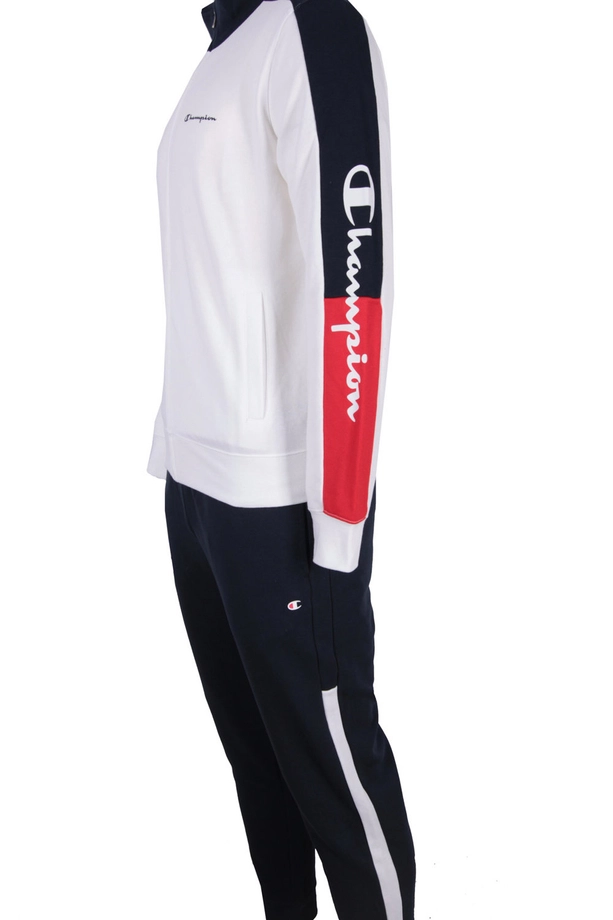 Komplet dresowy Champion Small Logo Two Tone crewneck biały