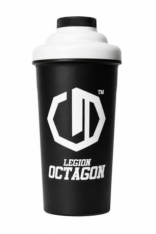 Shaker sportowy Legion Octagon Pro 750 ml czarno/biały