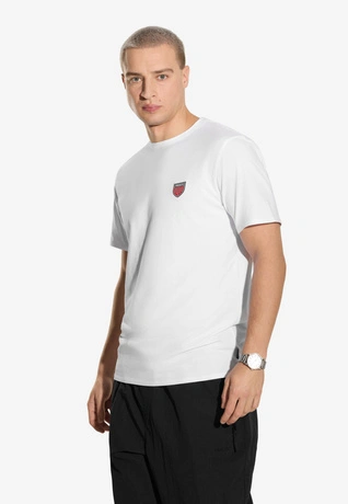 Koszulka męska t-shirt Prosto Shield Slim biała
