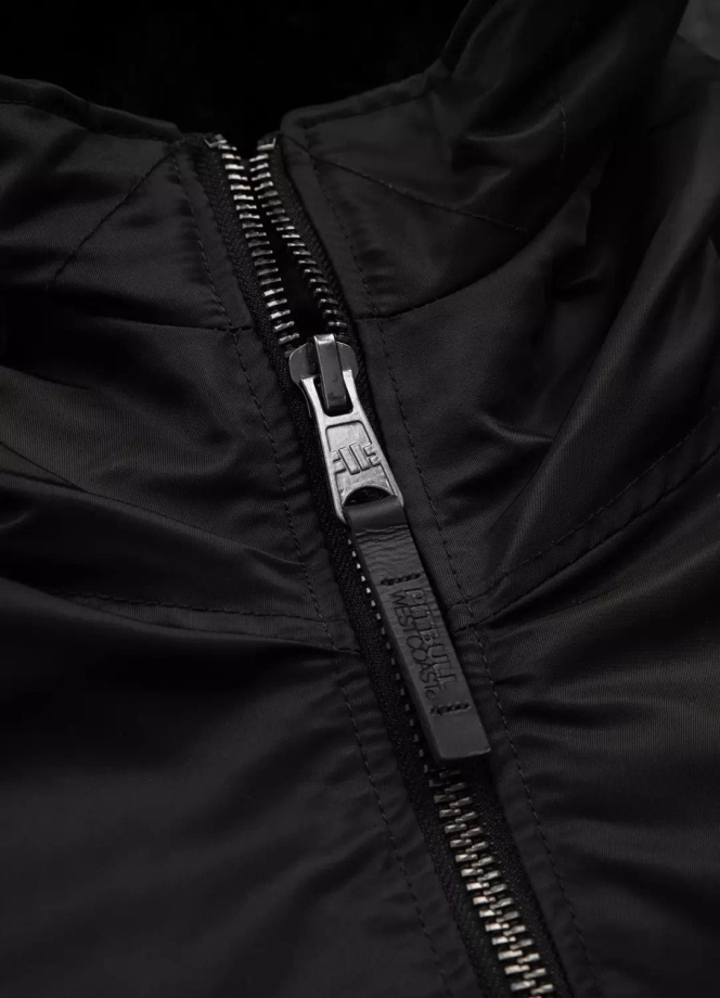 Kurtka zimowa męska Pit Bull Bomber Encino 24 Hooded Jacket czarna