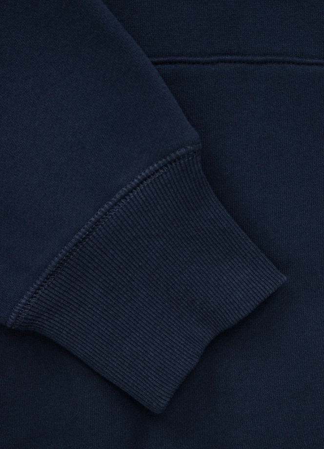 Bluza męska z kapturem Pitbull Pit Bull Small Logo 24 hooded granatowa