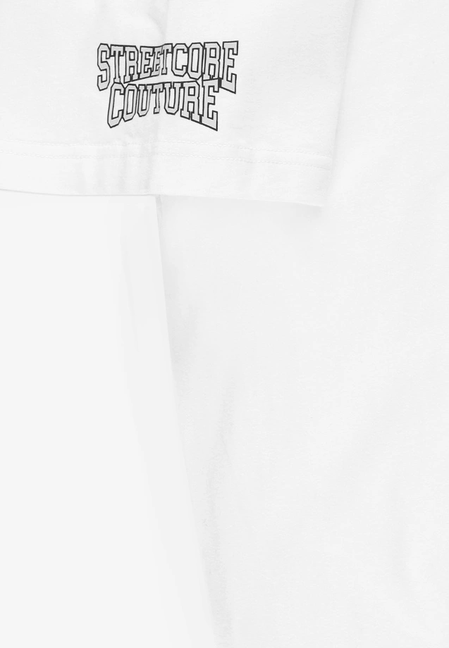 Koszulka męska t-shirt oversize Prosto Football Fan biała