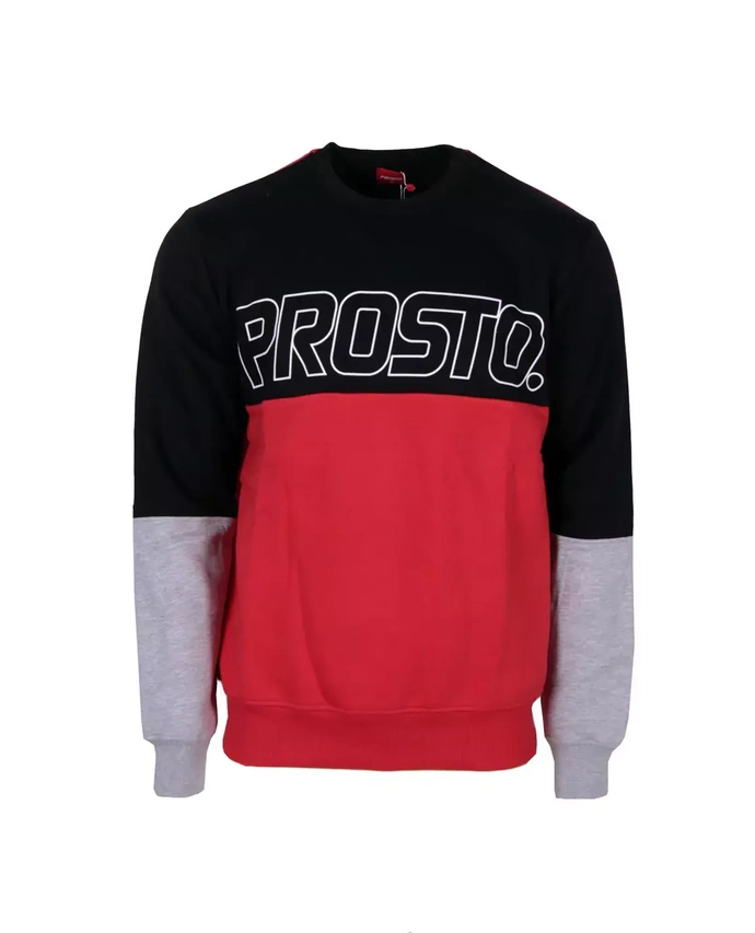 Bluza męska Prosto Klasyk Outlo crewneck czerwona