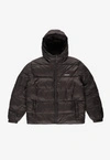 Kurtka zimowa męska Prosto Puffer 404 ciemno brązowa