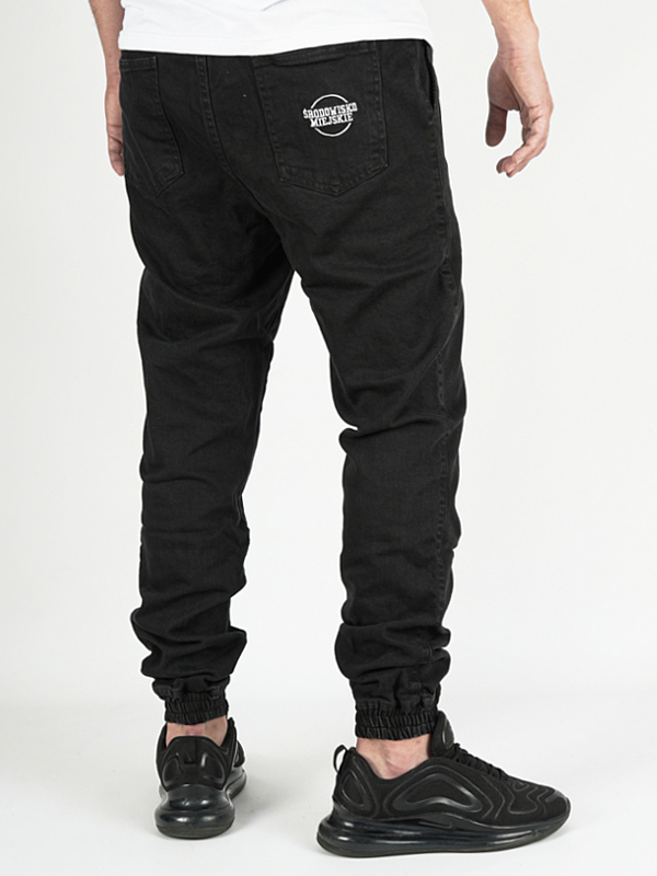 Spodnie jogger jeans Środowisko Miejskie Classic Icon czarne