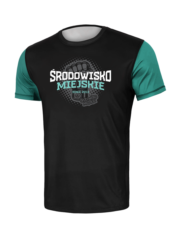 Koszulka sportowa męska Środowisko Miejskie Mesh Fist czarna