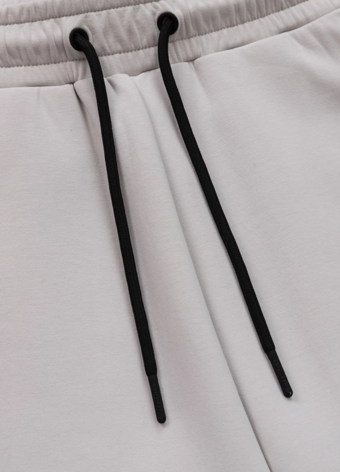 Komplet męski dresowy krótki Pitbull Pit Bull Dogwood złamana biel