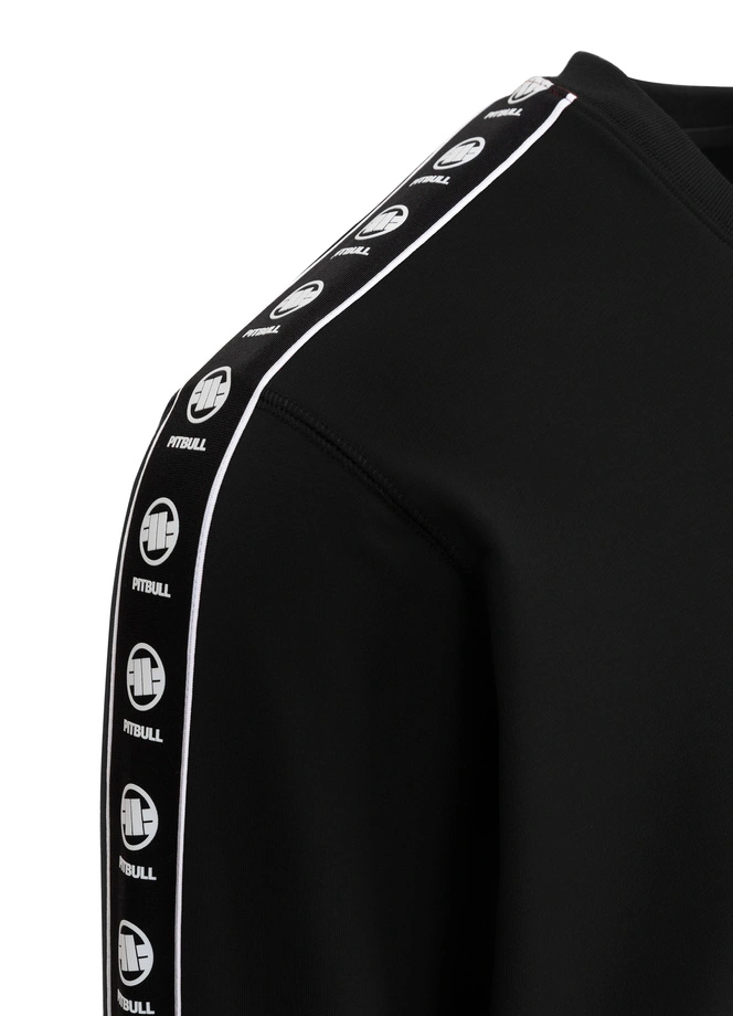 Bluza męska bez kaptura Pitbull Pit Bull Tape Nugget czarna