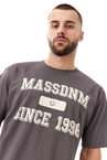 Koszulka męska t-shirt Mass Dnm Campus grafitowa