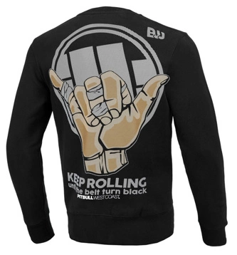 Bluza bez kaptura Pitbull Keep Rolling crewneck black