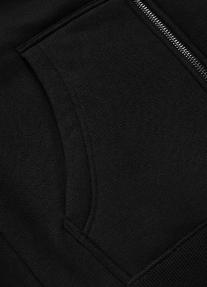 Bluza męska rozpinana z kapturem Pit Bull Ruffin Detroit czarno/czarna