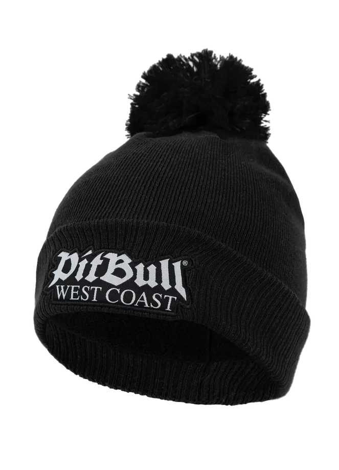 Czapka zimowa z pomponem Pit Bull Beanie Bubble One Tone Old Logo 24 czarna