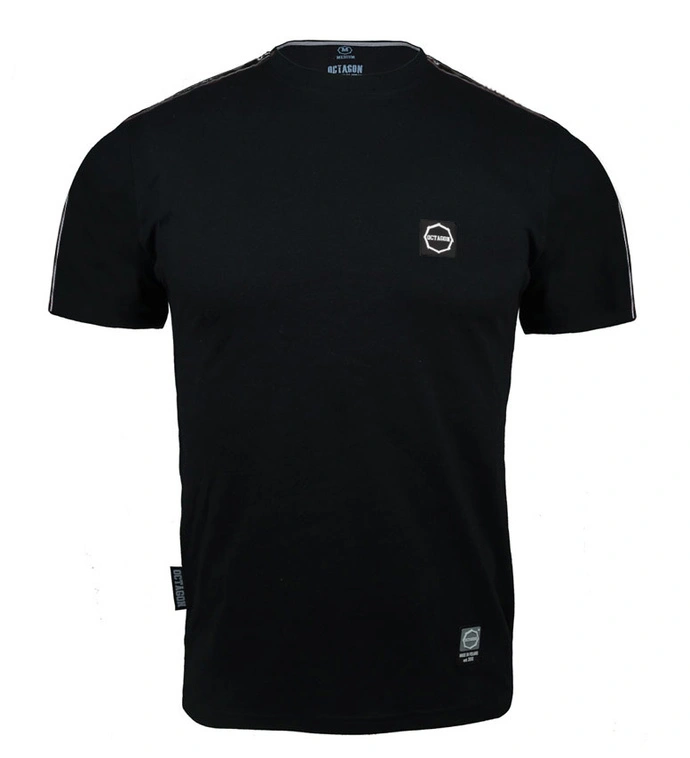 Koszulka męska T-shirt Octagon Stripe czarno/biała