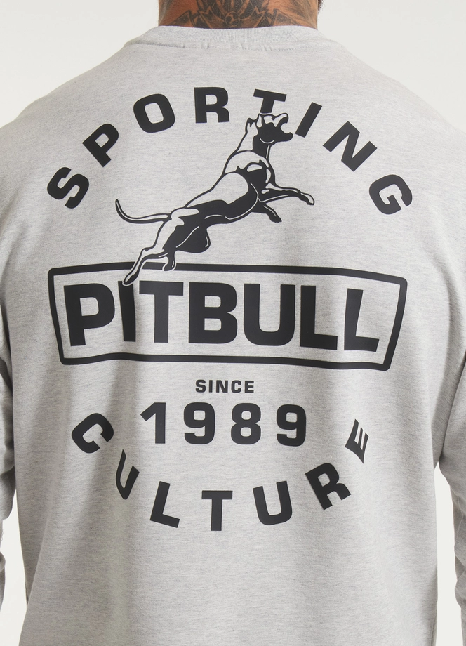 Bluza męska bez kaptura Pitbull Pit Bull Physical Culture szara