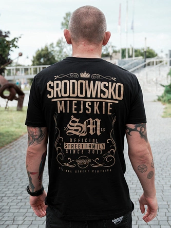 Koszulka t-shirt Środowisko Miejskie Theme czarno/złota