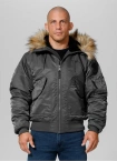 Kurtka zimowa męska Pit Bull Bomber Harvest jacket grafitowa