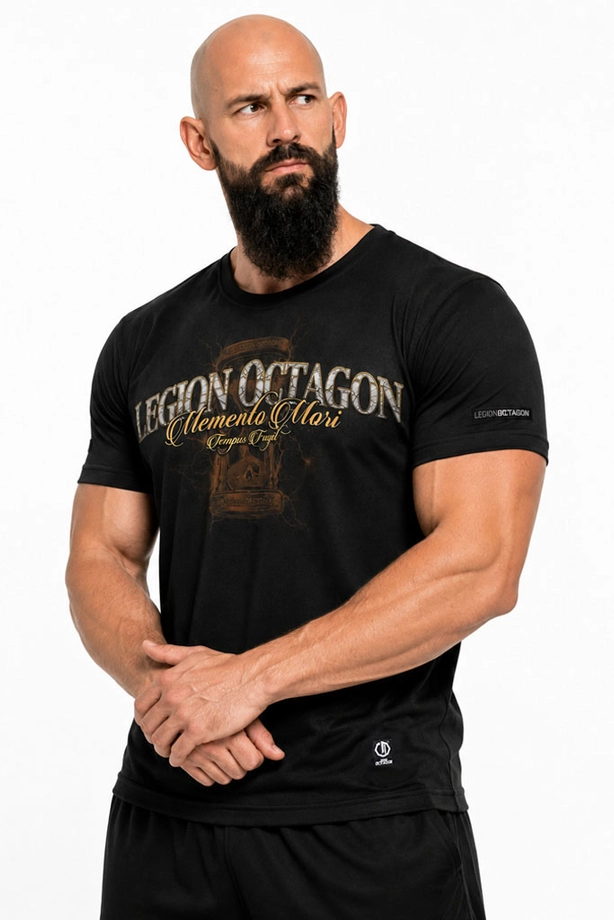 Koszulka męska T-shirt Octagon Memento Mori czarna