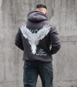 Bluza męska z kapturem Olavoga EAGLE grafitowa