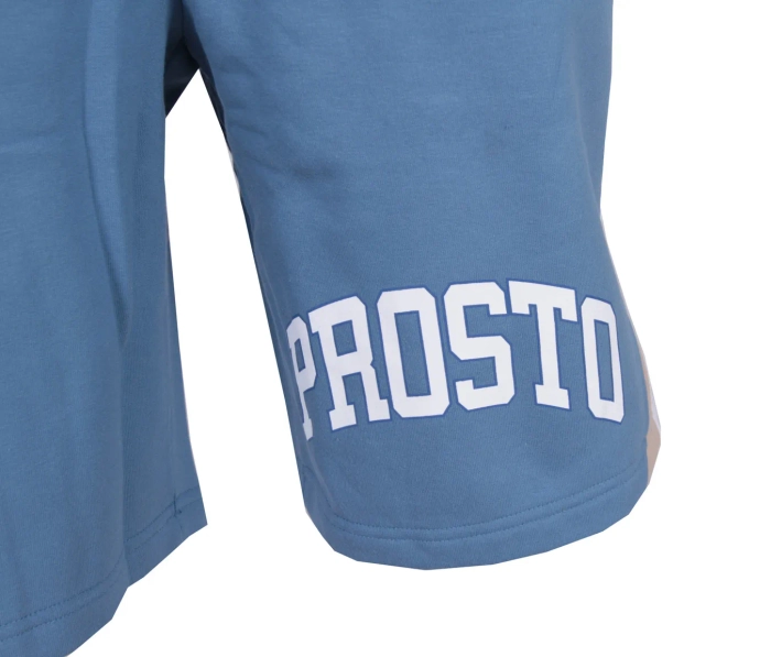 Spodenki męskie dresowe Prosto Klasyk Skoozit niebieskie