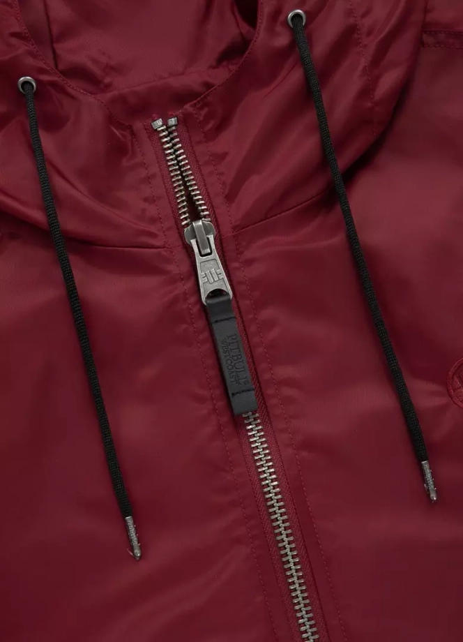 Kurtka męska przejściowa wiosenna Pit Bull Starwood Flight bomberka jacket bordowa