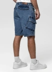 Spodenki szorty jeans bojówki męskie Pitbull Classic Wash Strandway niebieskie