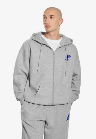 Bluza męska rozpinana z kapturem Prosto Ghotic P szara