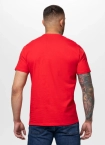 Koszulka męska T-Shirt Pitbull Logo Palms fluo czerwona
