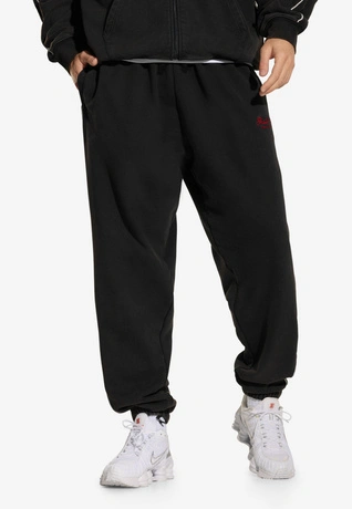 Spodnie dresowe męskie oversize Prosto Team Washed czarne