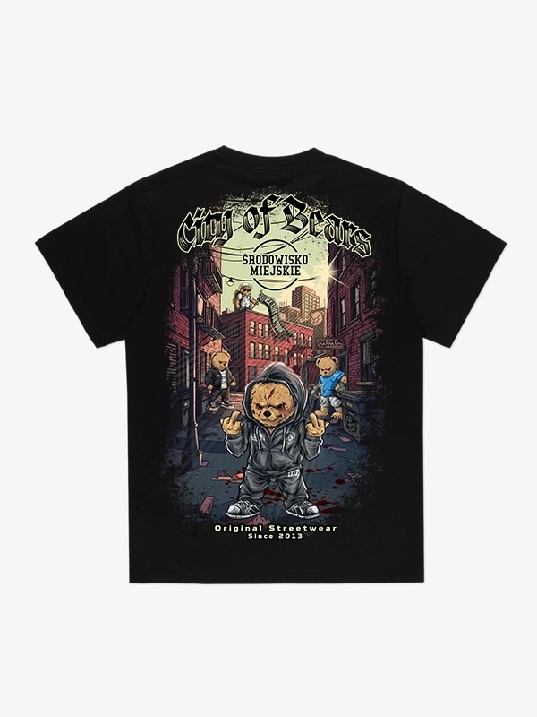 Koszulka męska t-shirt Środowisko Miejskie City of Bears czarna