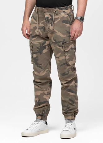 Spodnie męskie jogger bojówki Pitbull Proctor camo