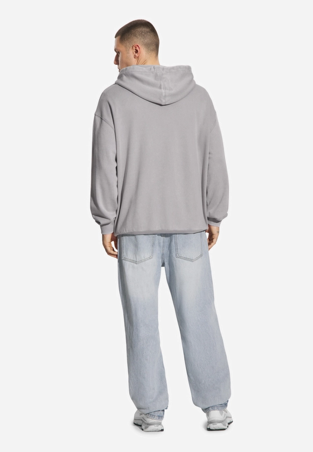 Bluza męska z kapturem Prosto Big Log szara