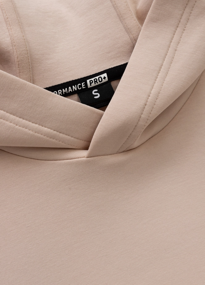 Bluza damska z kapturem Pitbull Discovery beżowa